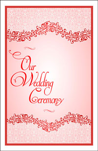 Wedding Program Cover Template 4F - Graphic 5